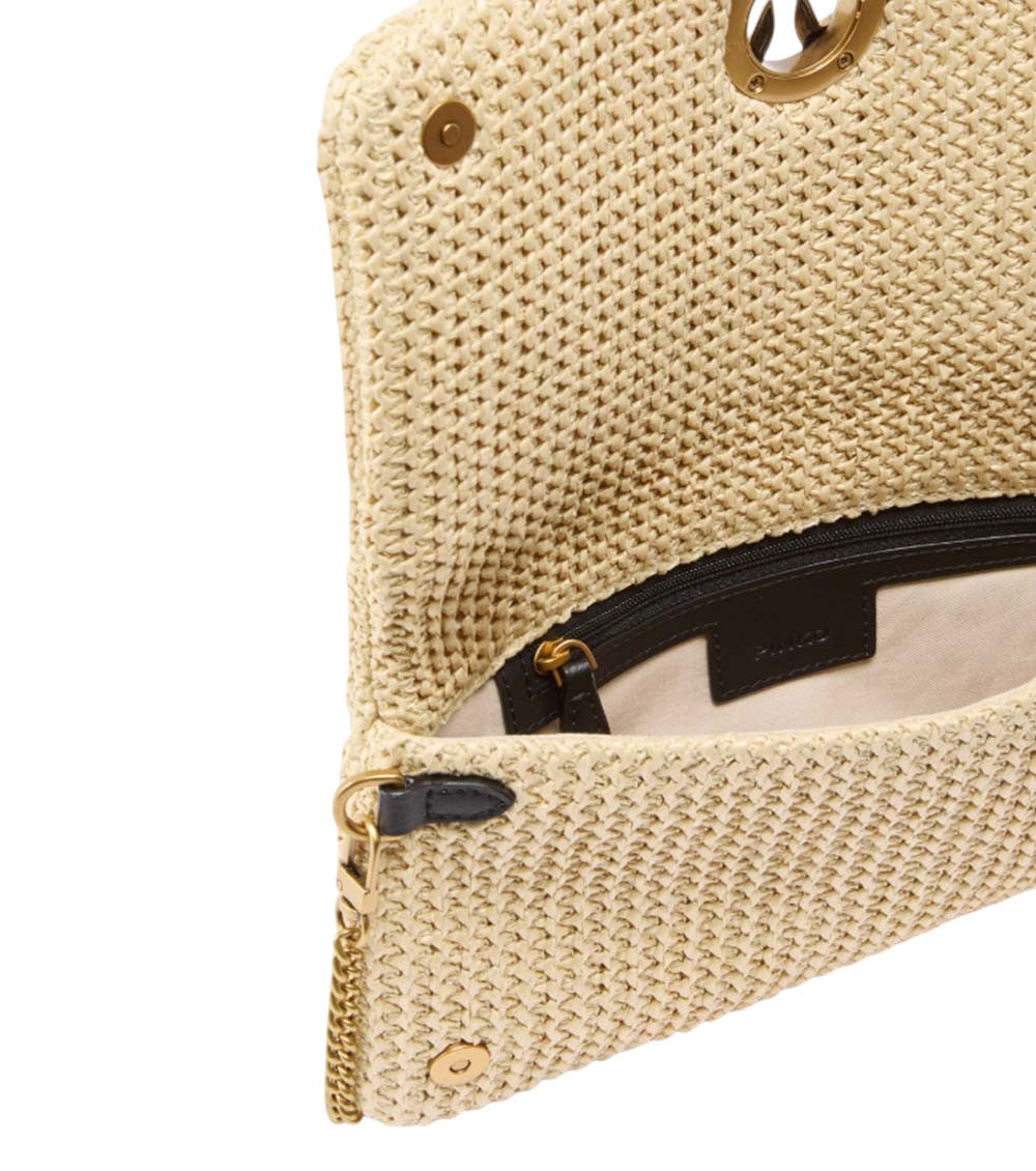 Beige Love Click Soft Medium Crossbody Bag 3