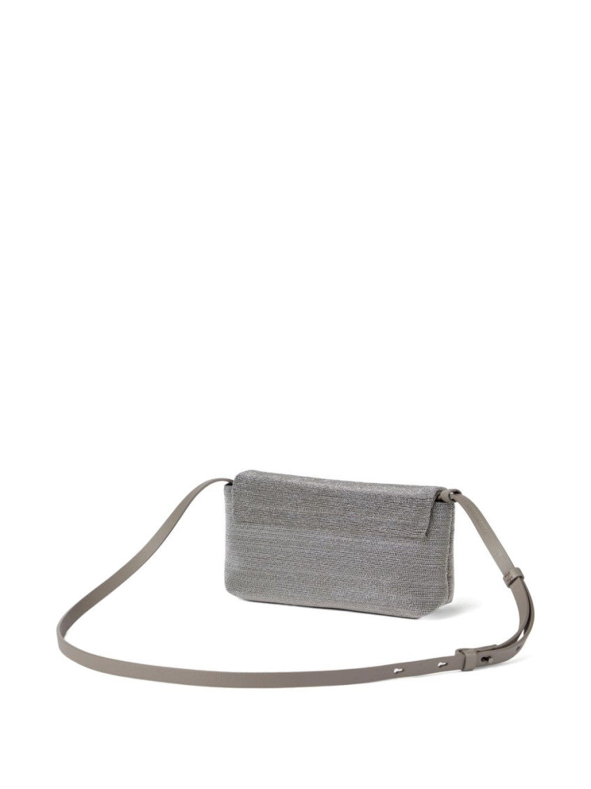 Grey Leather crossbody bag 3