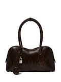 Brown Ryder Top Zip Medium Tote 1