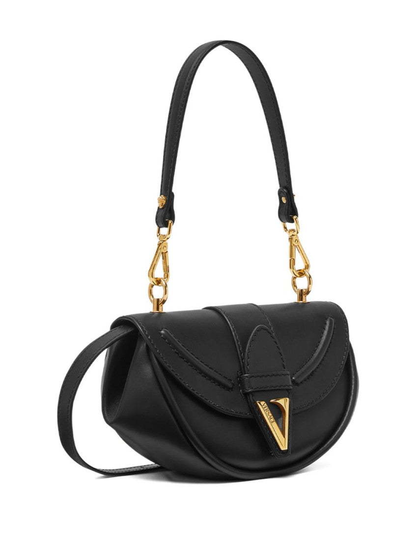 Black Virtus Small Shoulder Bag 4