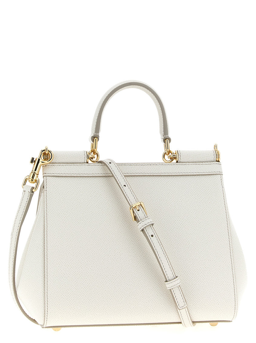 White Sicily Medium Satchel 2