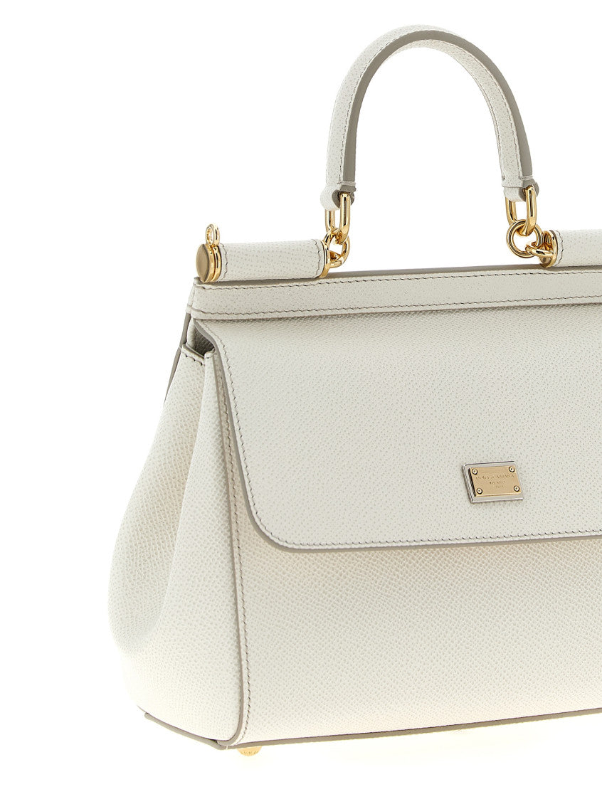 White Sicily Medium Satchel 3