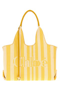 Yellow Stripy Large Tote 1