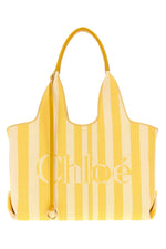 Yellow Stripy Large Tote 1
