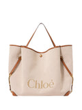 Beige Large Carry Large Tote 1