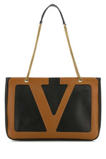 Black Viva Superstar Top Zip Medium Tote 1