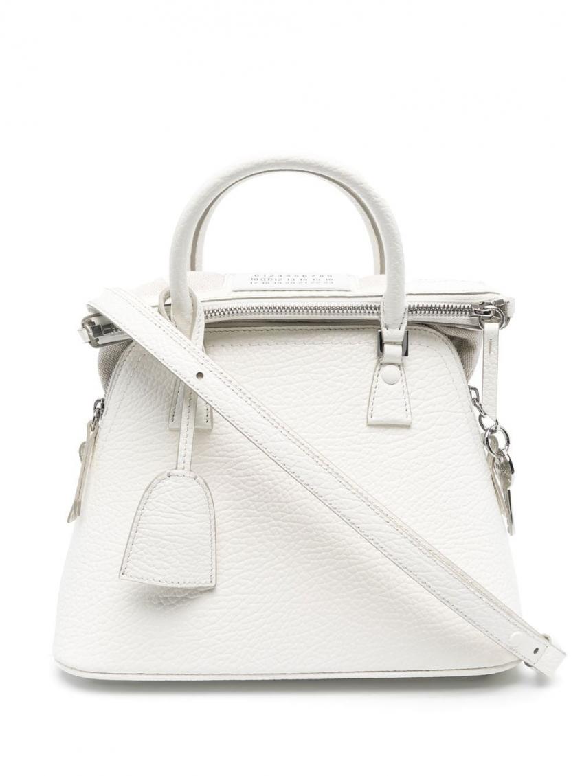 White 5AC mini leather handbag 2