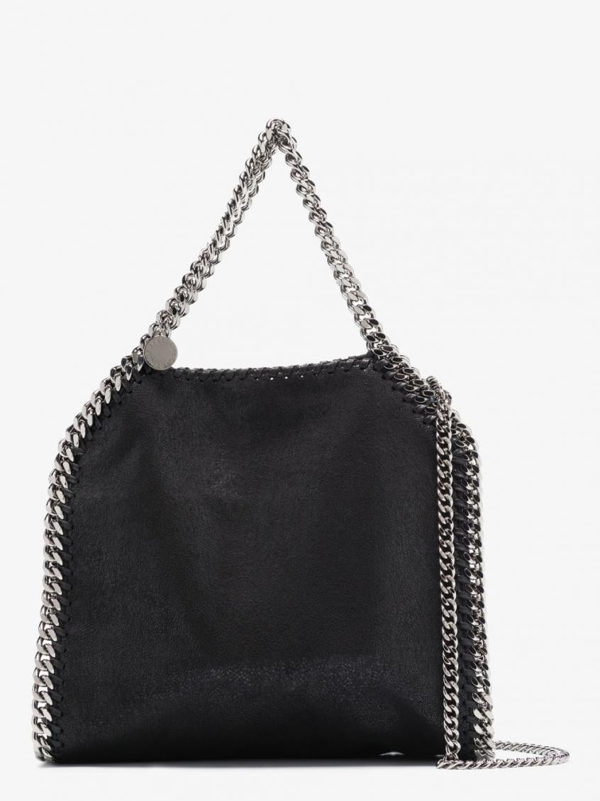 Black Falabella mini tote bag 5
