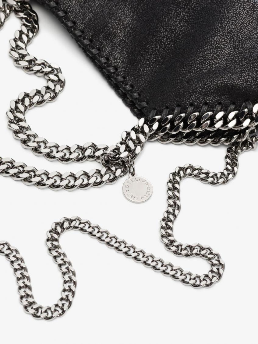 Black Falabella mini tote bag 6