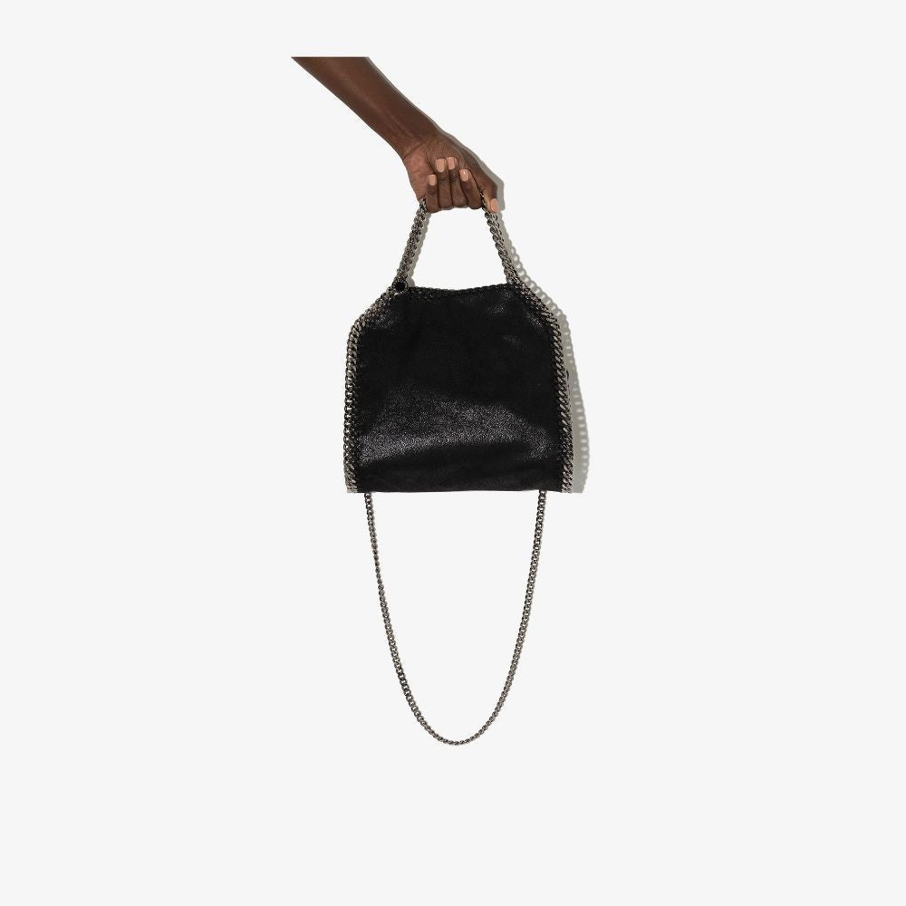 Black Falabella mini tote bag 7