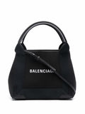 Black Navy Cabas XS organic cotton tote bag 1