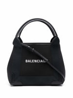 Black Navy Cabas XS organic cotton tote bag 1