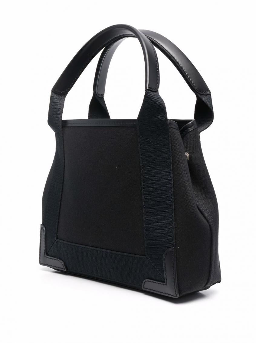 Black Navy Cabas XS organic cotton tote bag 3