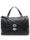 Black Postina Medium Daily leather handbag 1