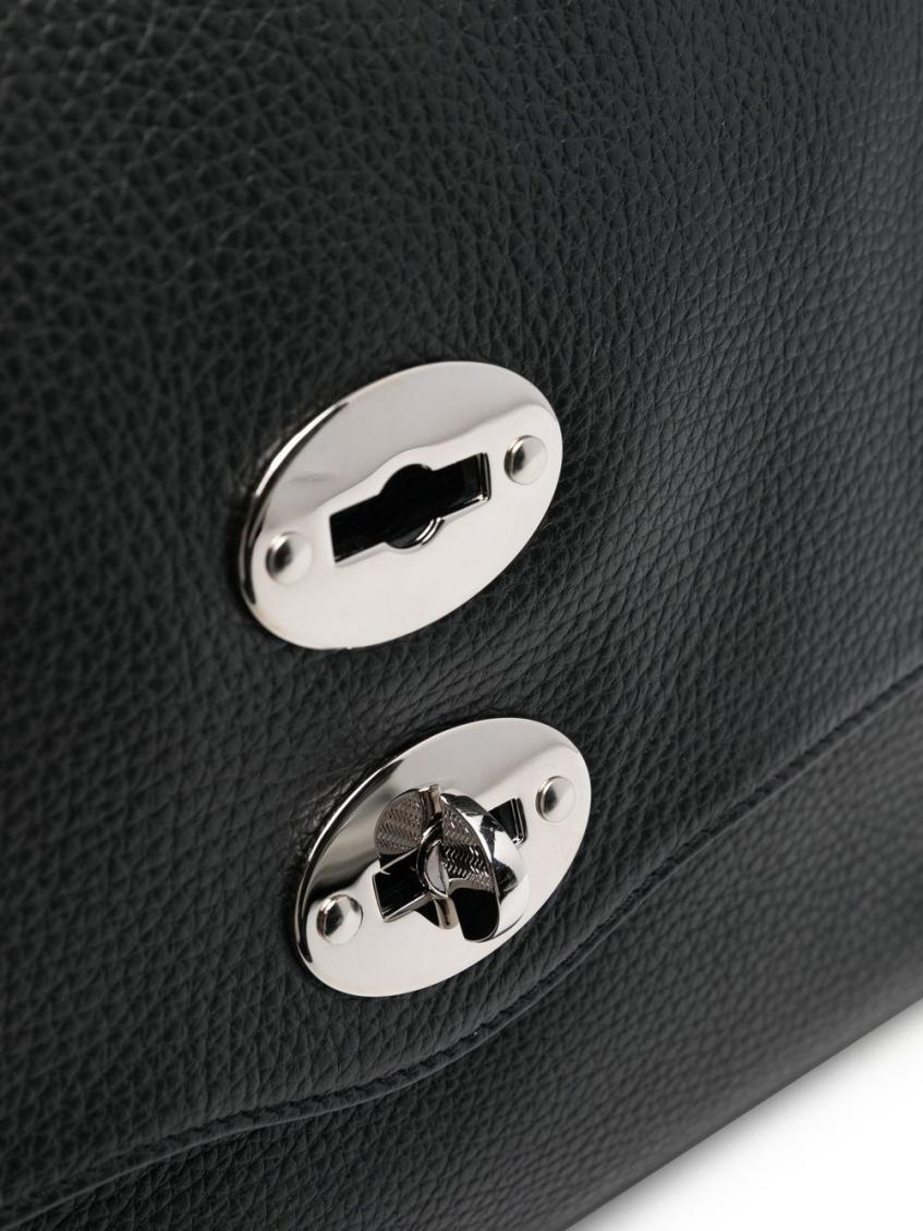 Black Postina Medium Daily leather handbag 4