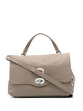 Light Grey Postina S Daily leather handbag 1