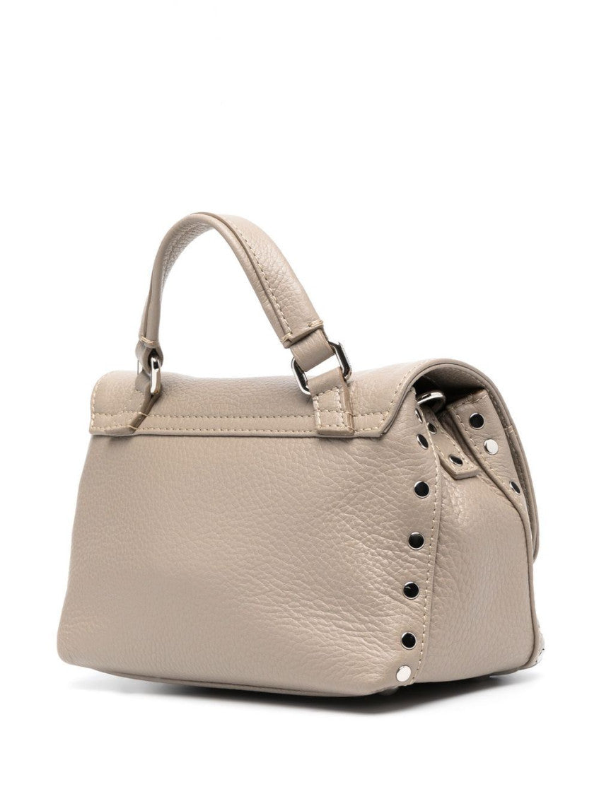 Grey Baby Postina Daily leather handbag 4