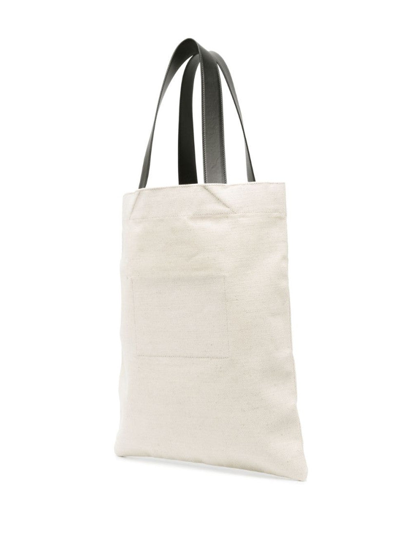 Book Tote linen shopping bag 3