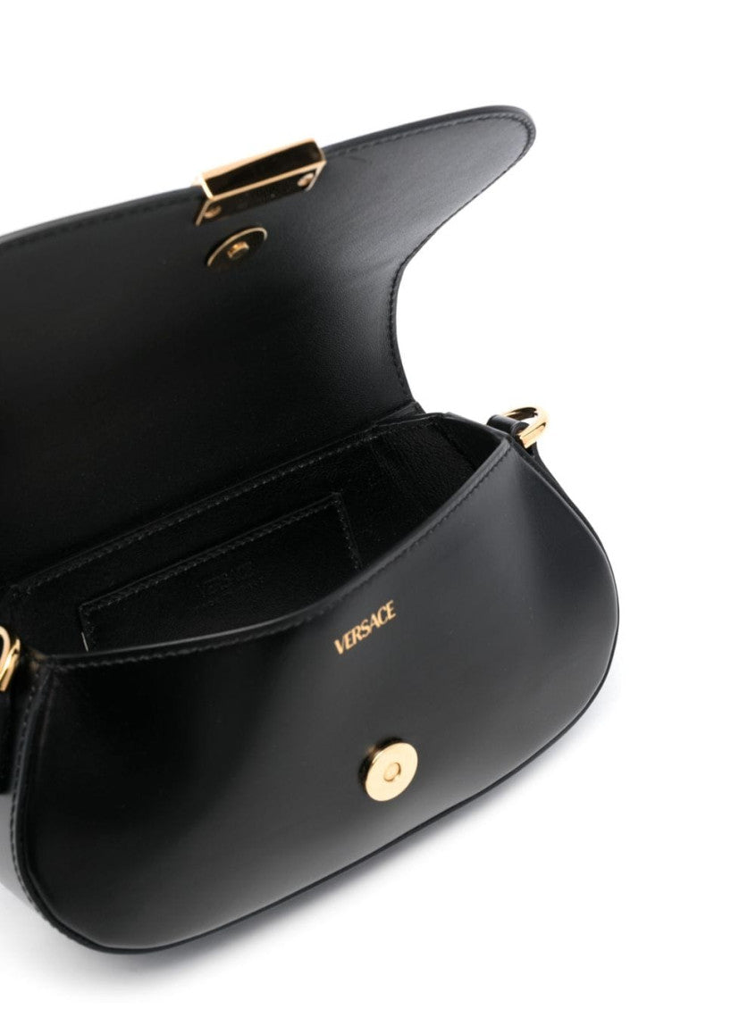 Black Greca Goddess Mini Shoulder Bag 3