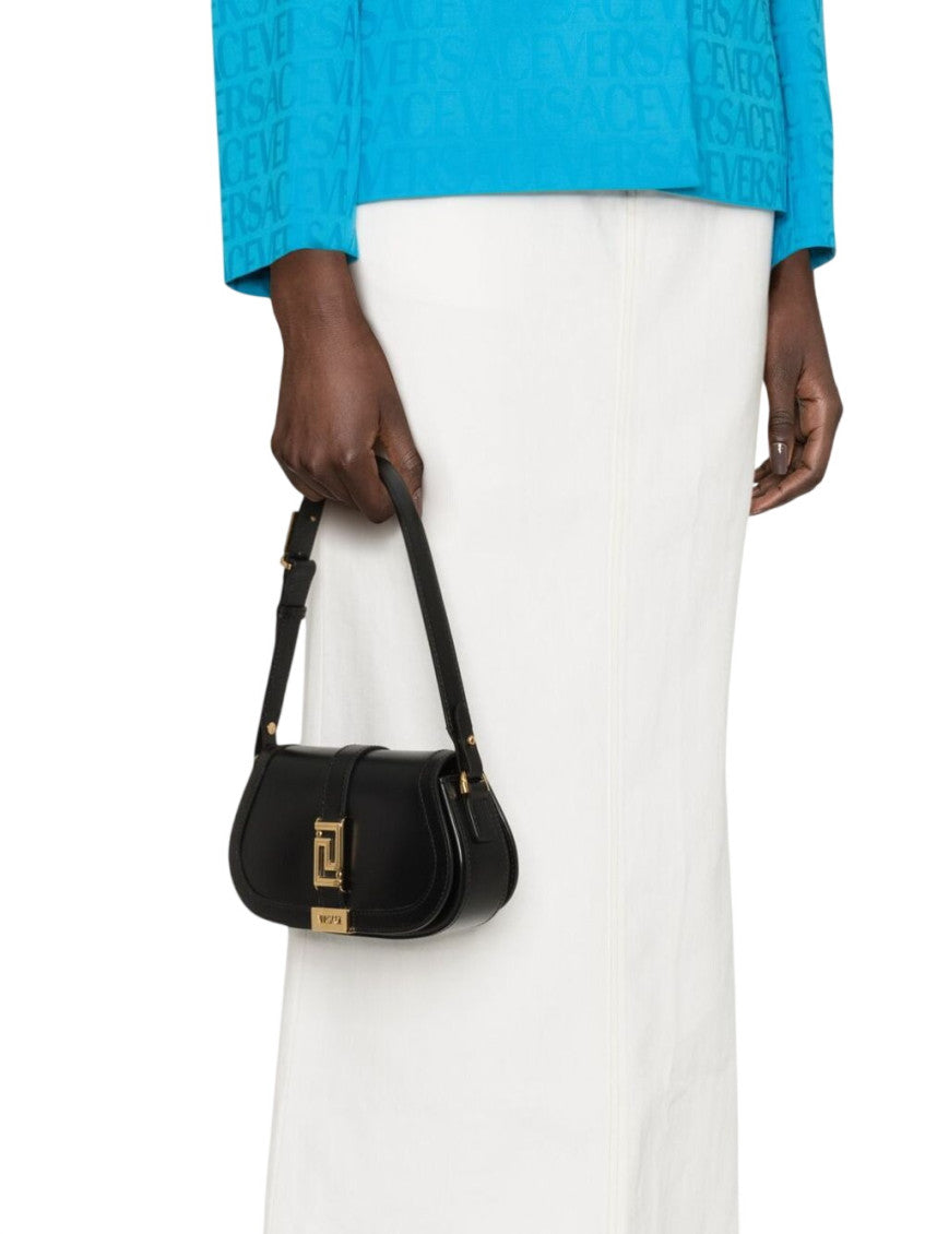 Black Greca Goddess Mini Shoulder Bag 4