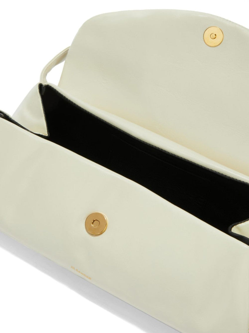 Cannolo large leather shoulder bag 3