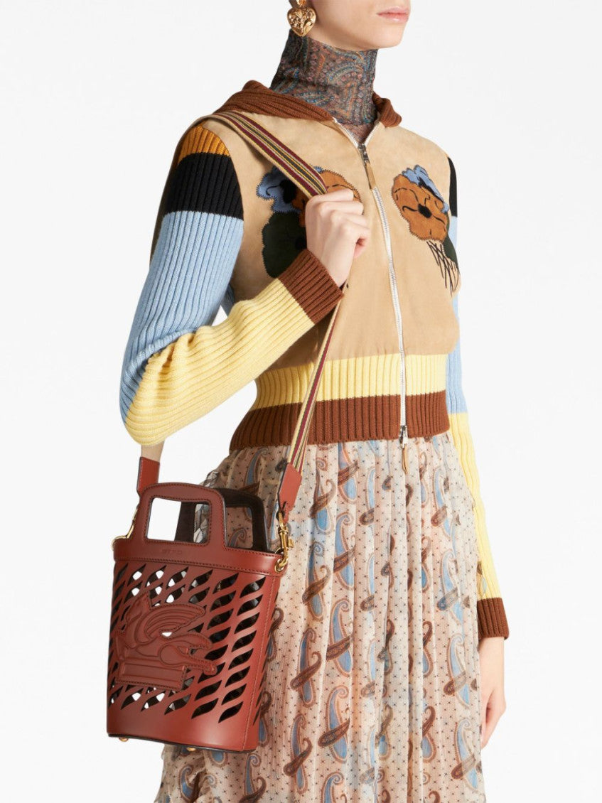Leather bucket bag 6