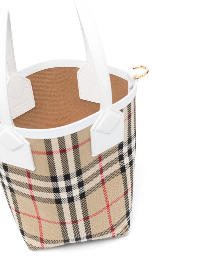 Check motif mini bucket bag 3