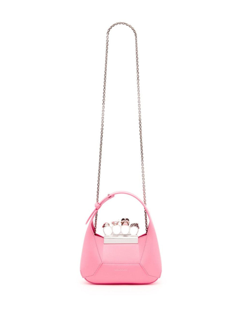 The Jewelled Hobo Mini leather shoulder bag 4