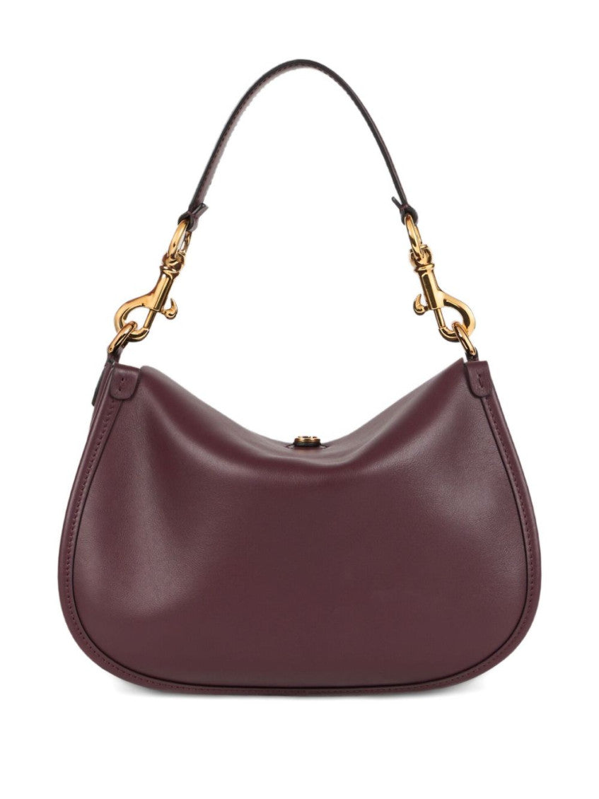 Maroon Pony Medium Shoulder Bag 3
