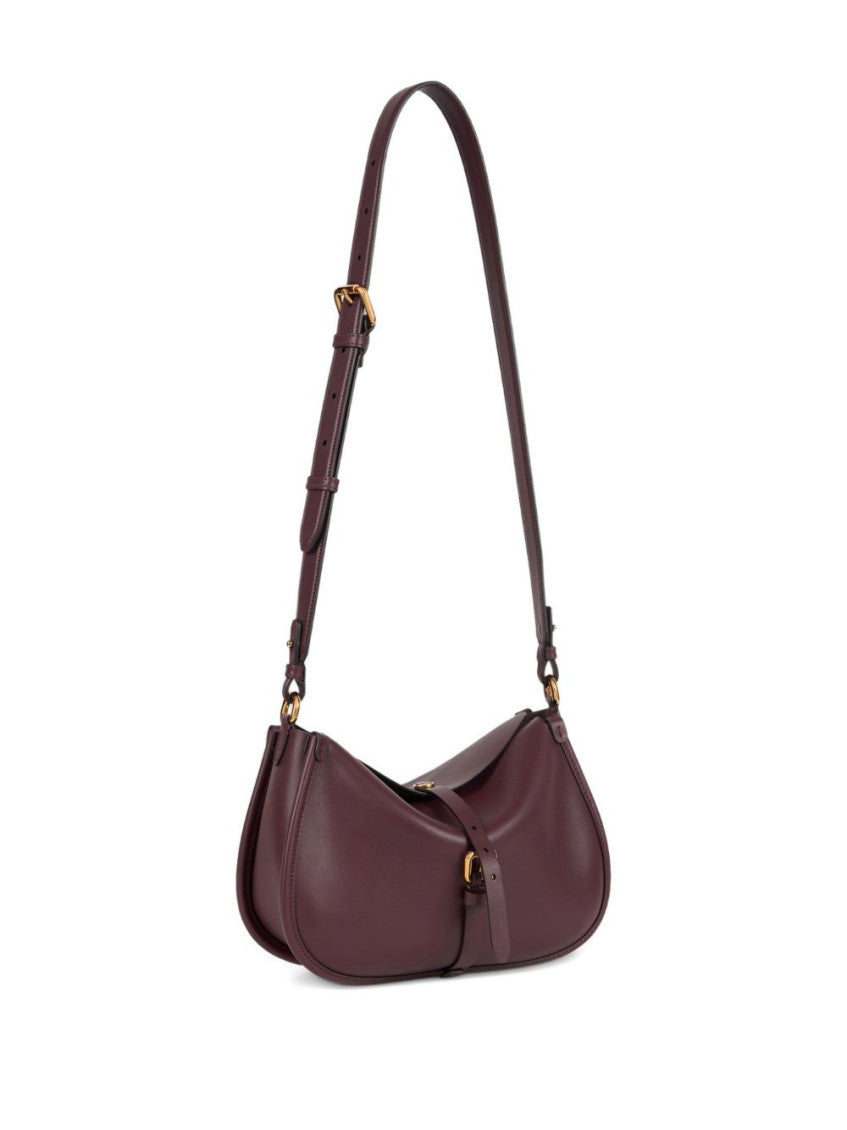 Maroon Pony Medium Shoulder Bag 4