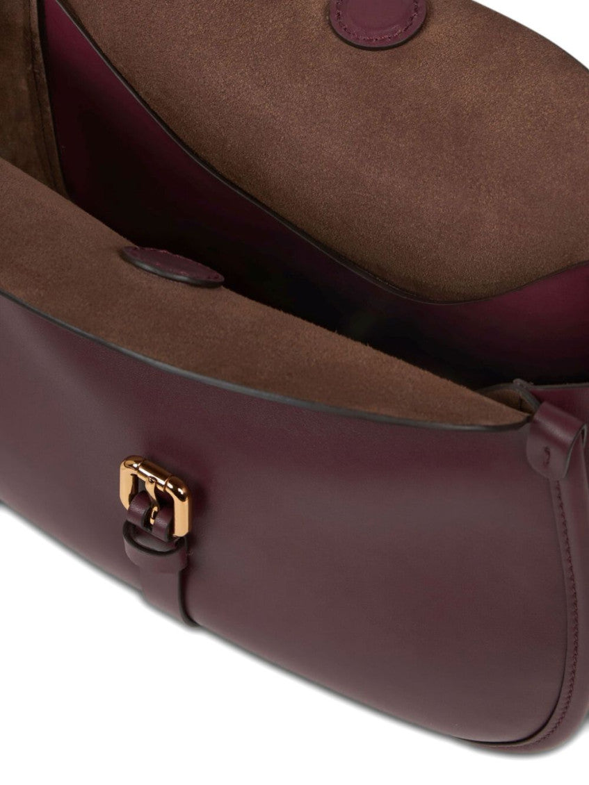 Maroon Pony Medium Shoulder Bag 5