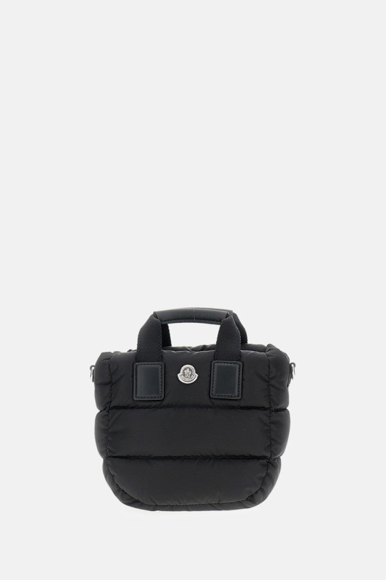 Black Logo Top Zip Tote 1