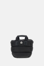 Black Logo Top Zip Tote 1