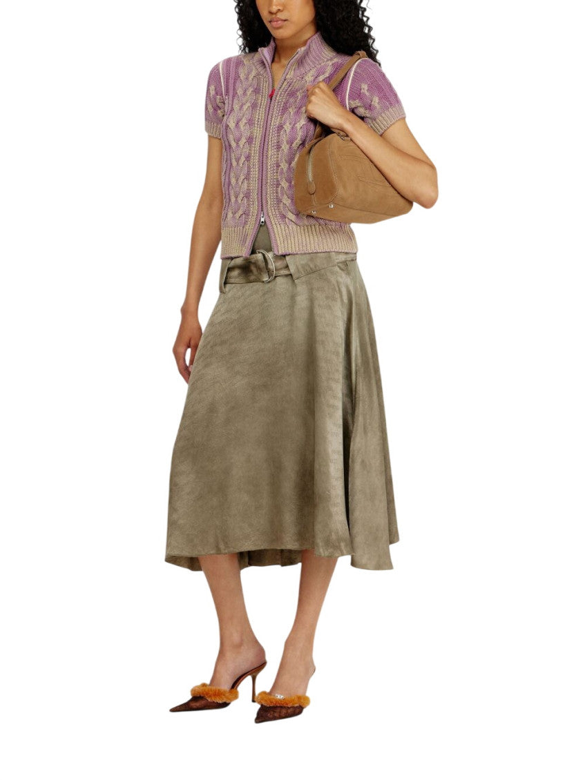 Beige 1DR Dome Medium Shoulder Bag 4