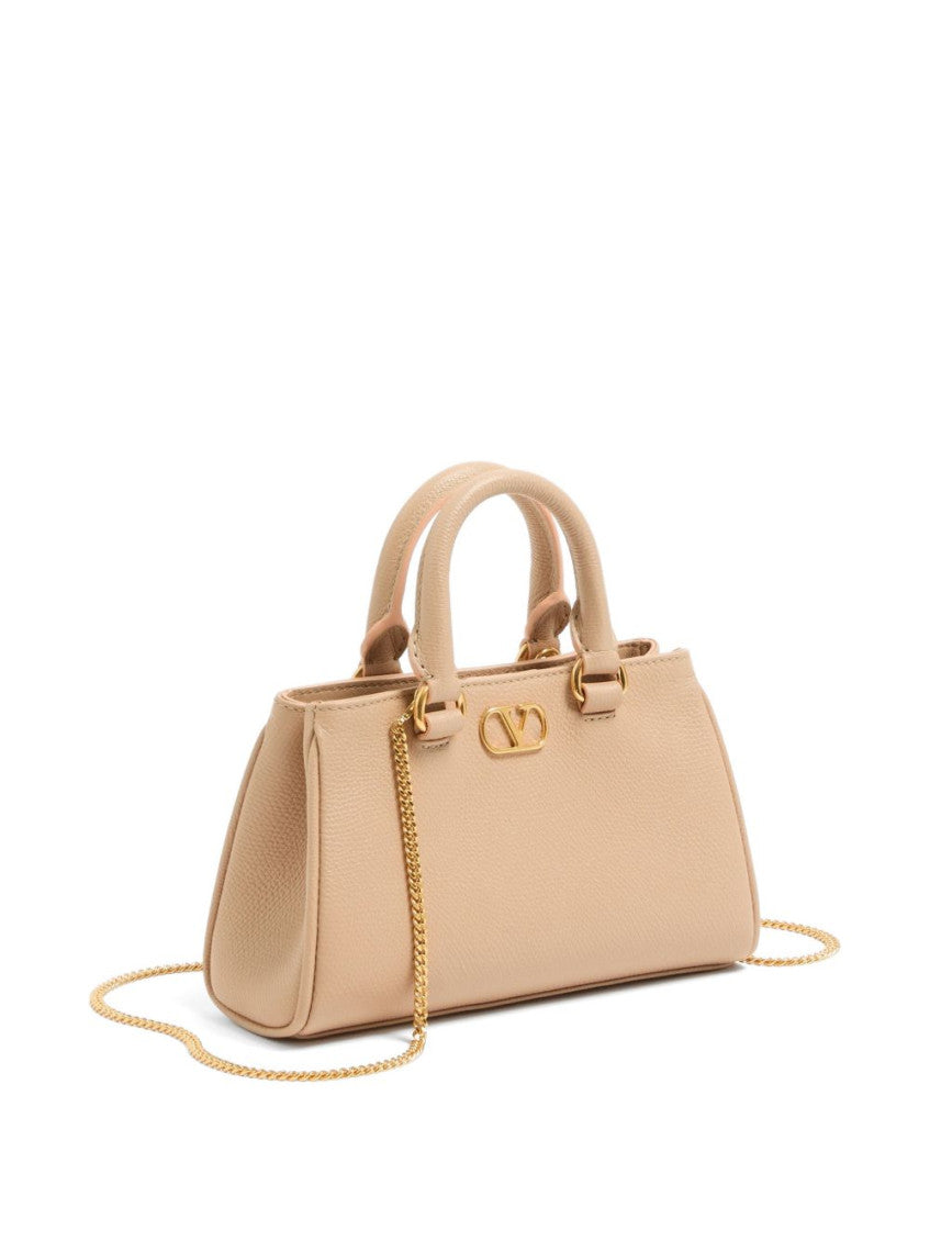 Pink VLogo Signature Mini Satchel 3
