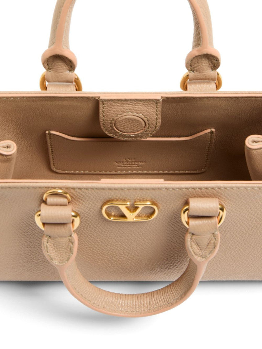 Pink VLogo Signature Mini Satchel 4