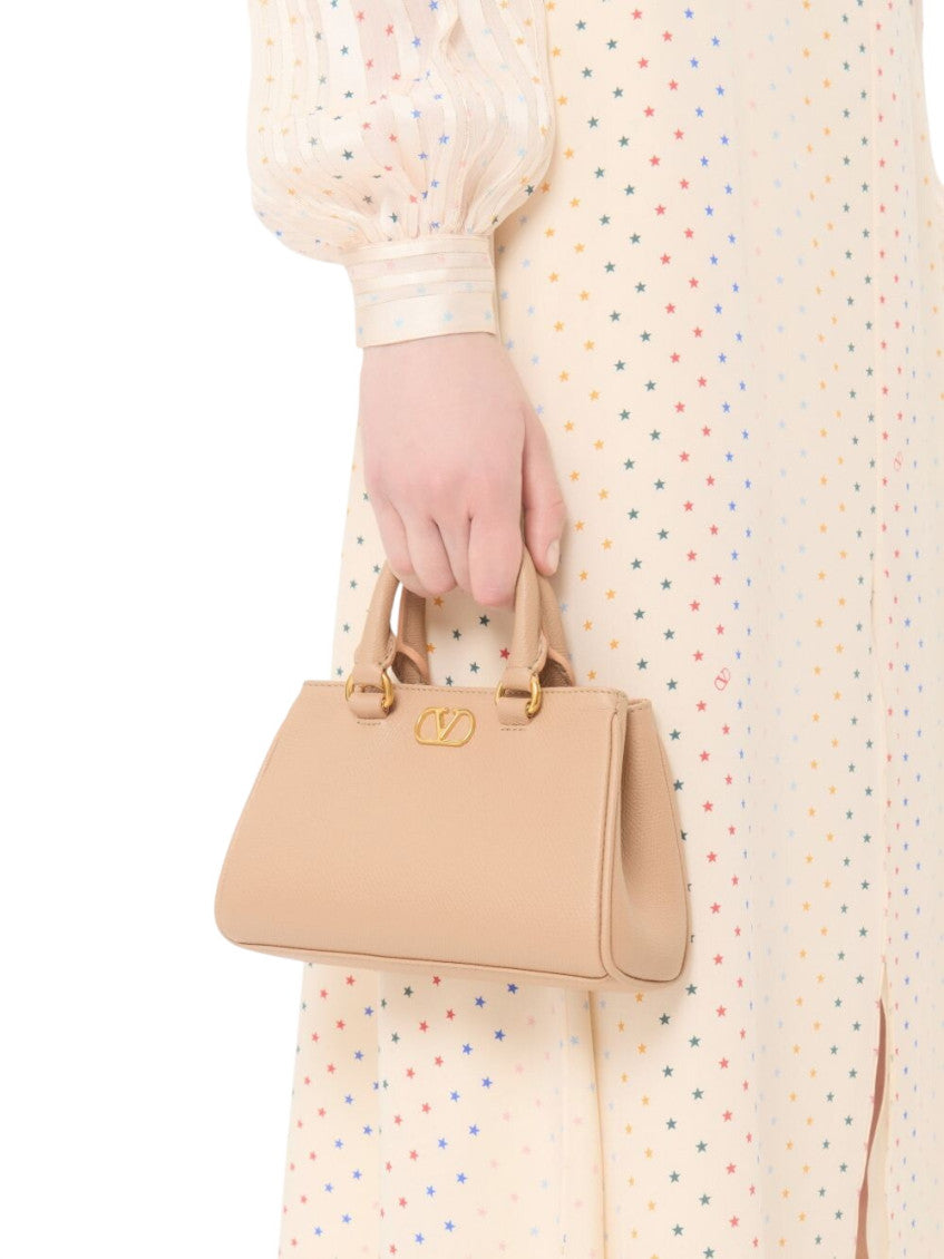 Pink VLogo Signature Mini Satchel 5