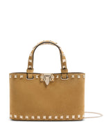 Beige Rockstud Mini Satchel 1