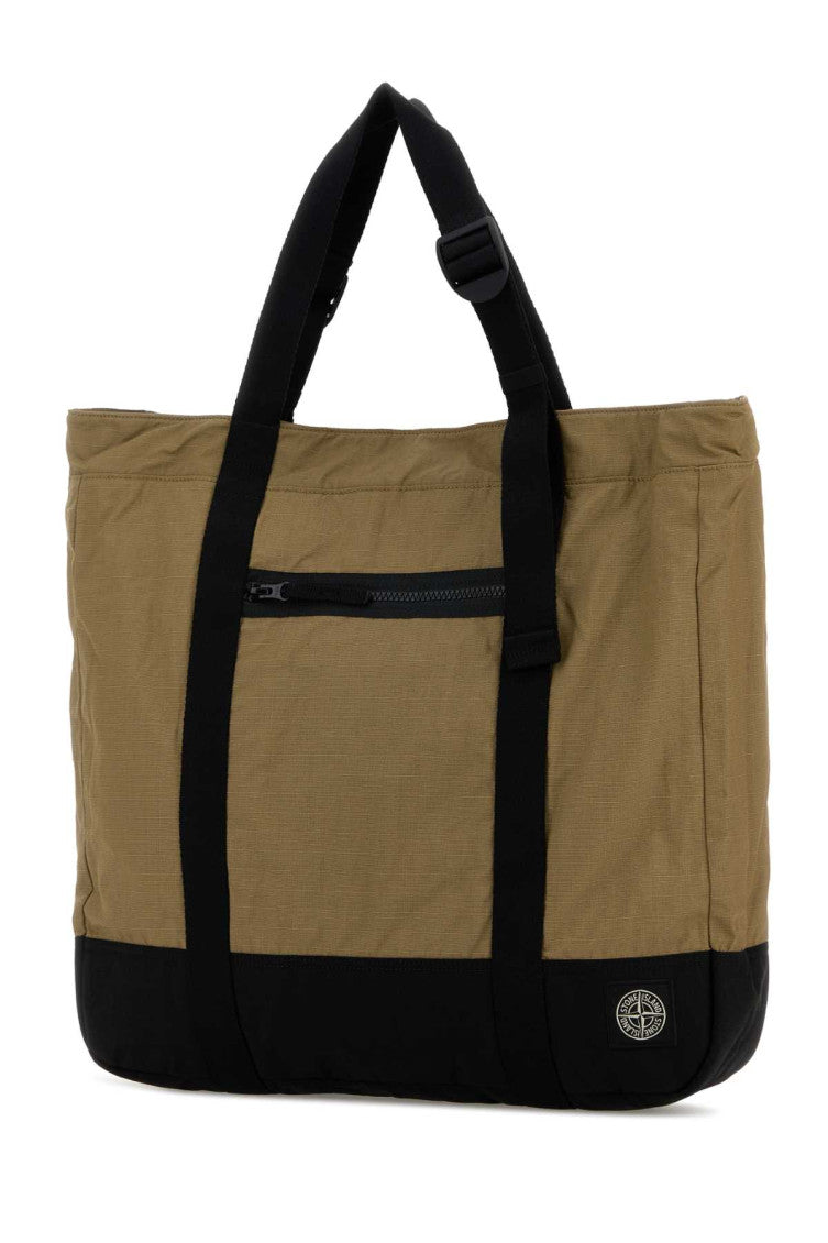 Khaki Logo Tote 2