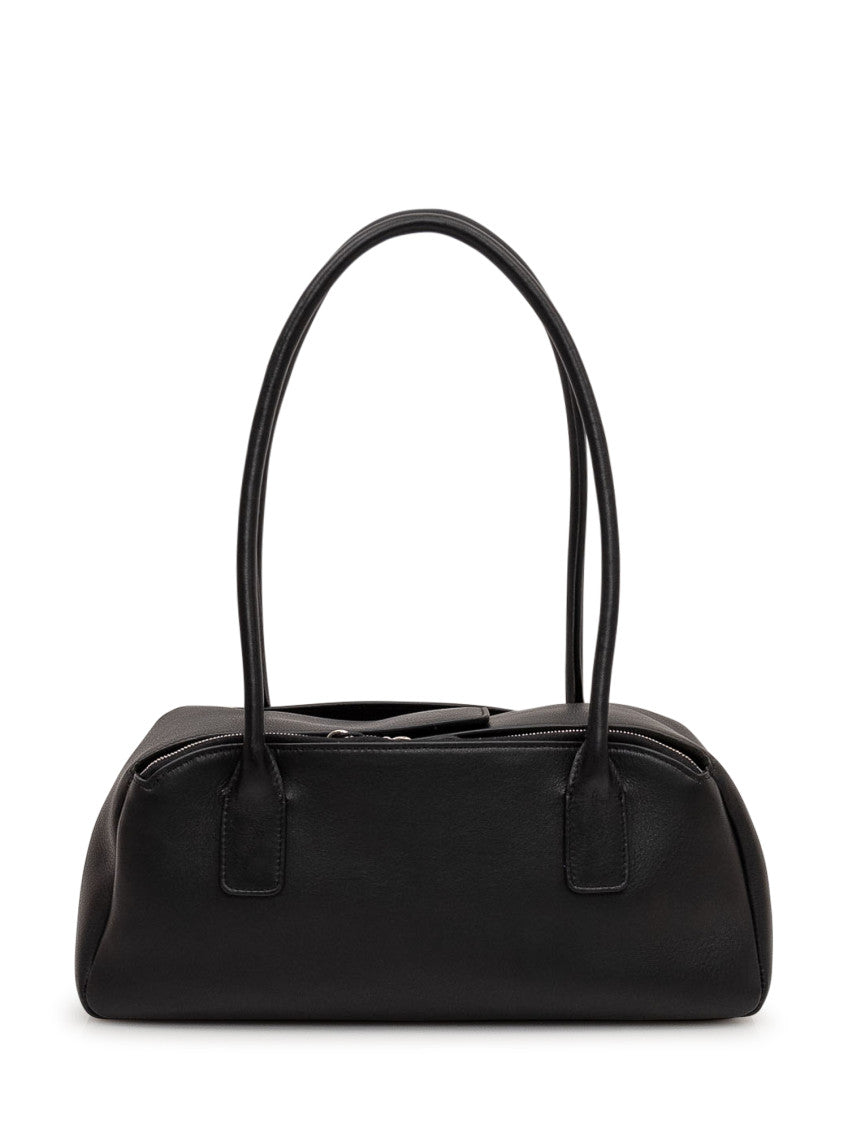 Black Strip Medium Shoulder Bag 2
