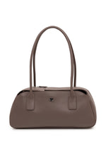 Light Mocha Strip Medium Shoulder Bag 1