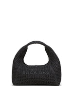 Black The Crochet Mini Sack Bag 1