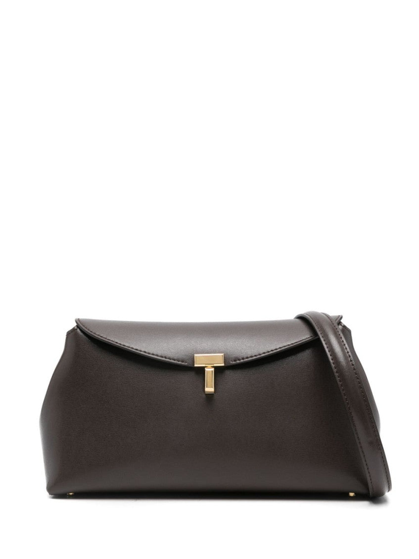 Brown T-Lock Medium Shoulder Bag 1