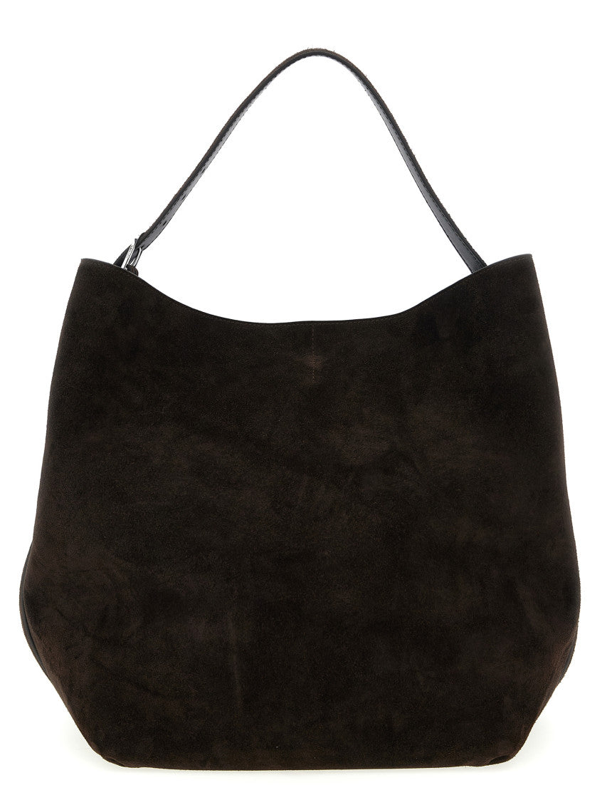 Brown Belted Large Tote 1