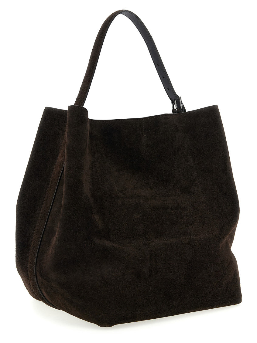 Brown Belted Large Tote 2