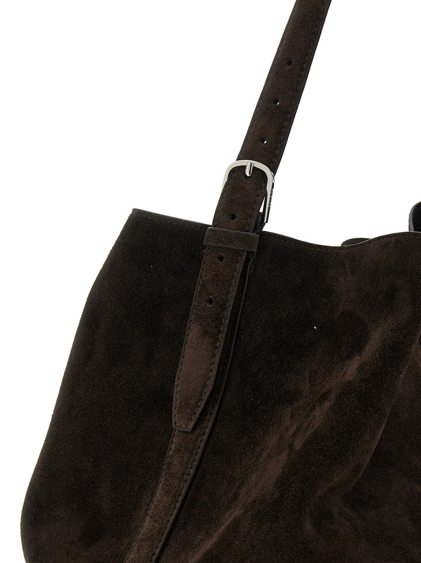 Brown Belted Large Tote 3
