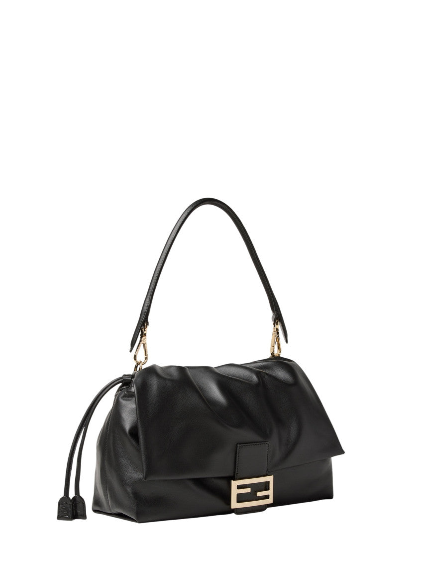 Black Logo Large Shoulder Bag 2