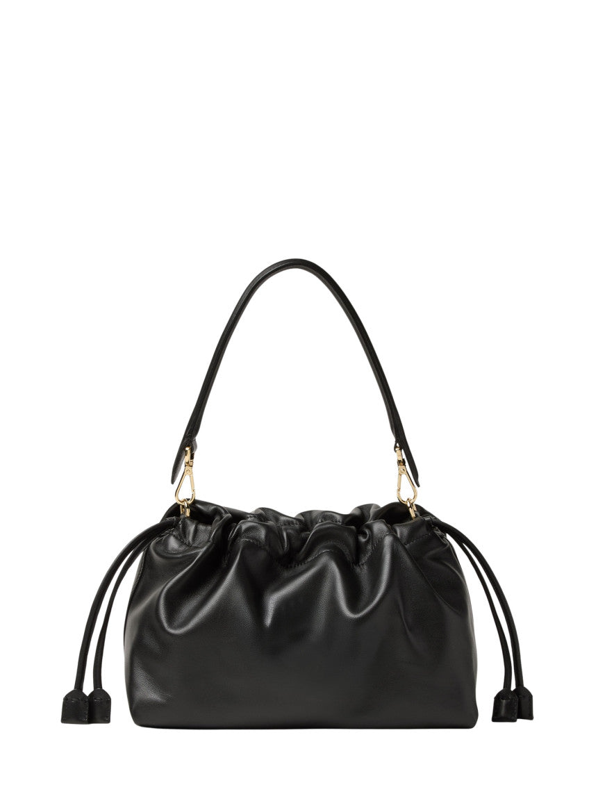 Black Logo Large Shoulder Bag 3