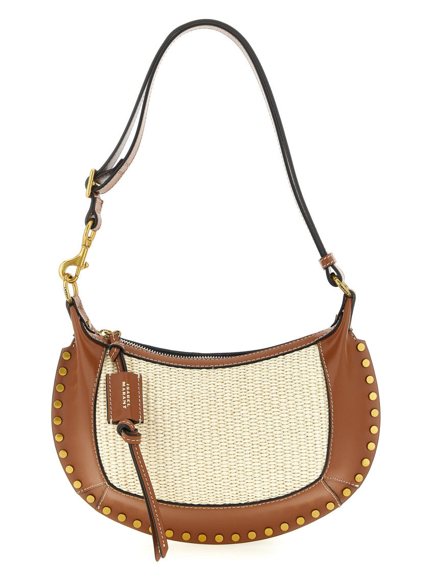 Beige Oskan Moon Medium Shoulder Bag 1