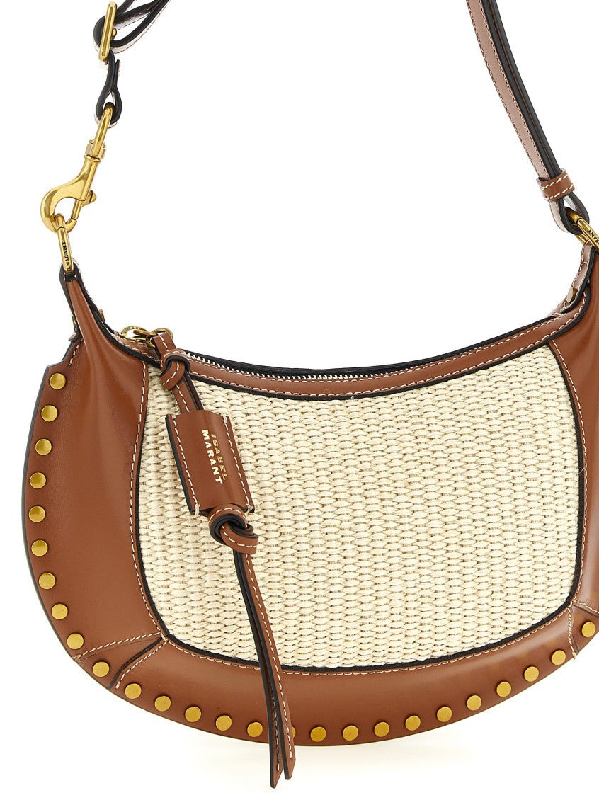 Beige Oskan Moon Medium Shoulder Bag 3